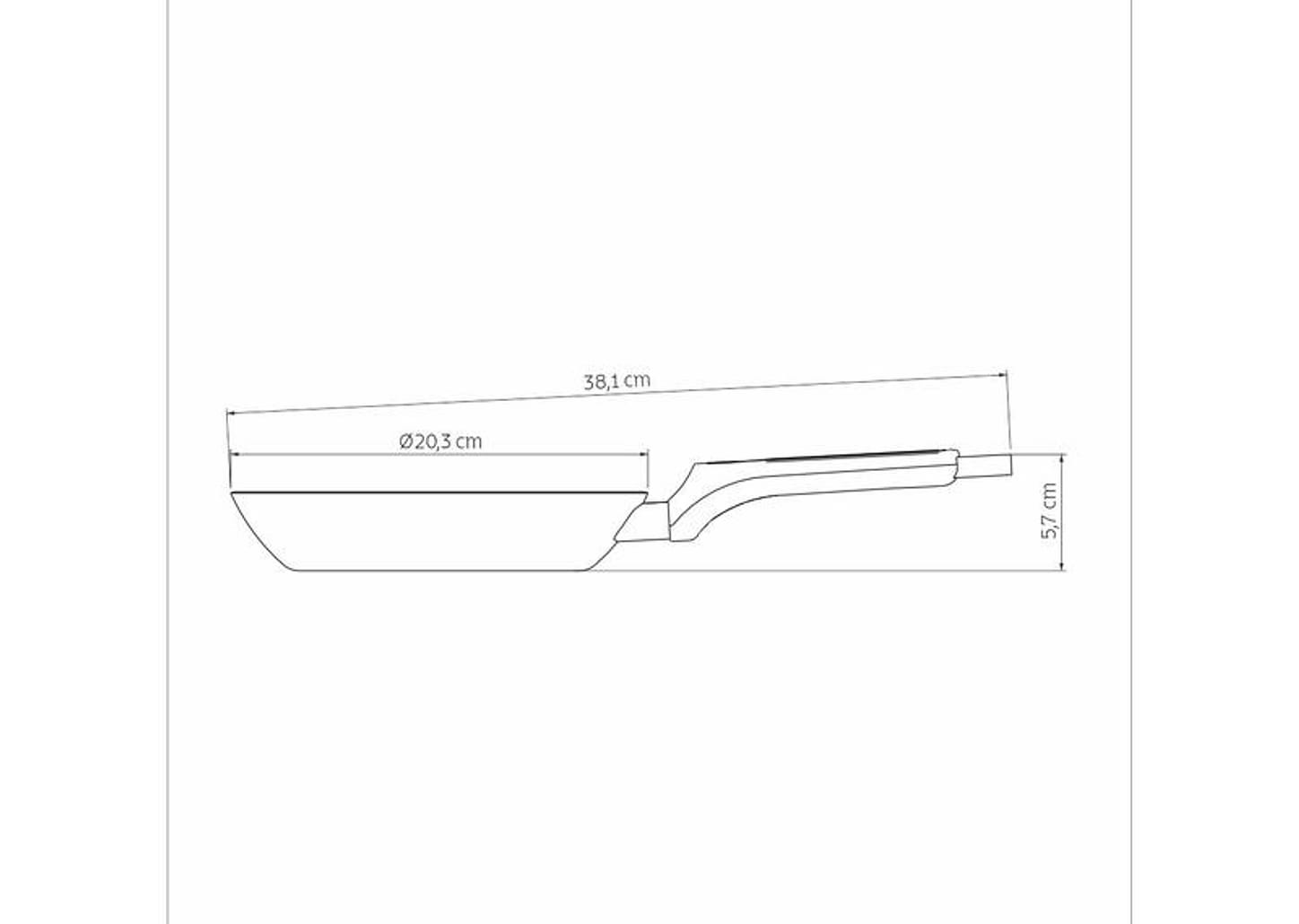 Frigideira Antiaderente Tramontina de Alumínio Milazzo Amêndoa 20cm