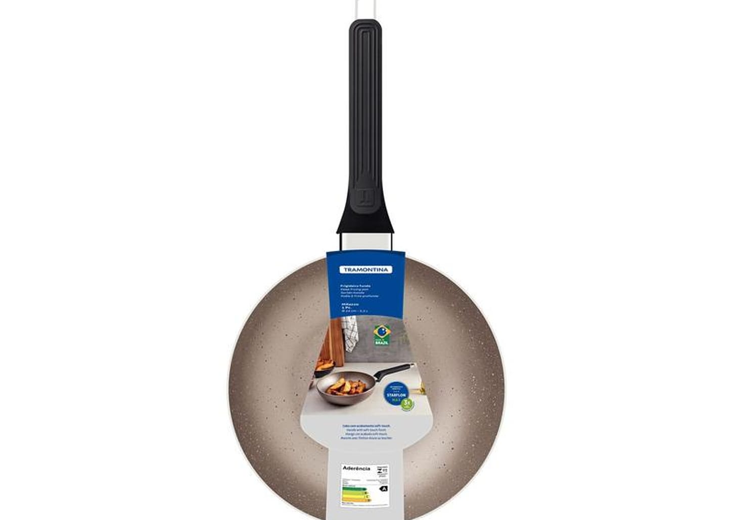 Frigideira Antiaderente Tramontina de Alumínio Milazzo Amêndoa 24cm