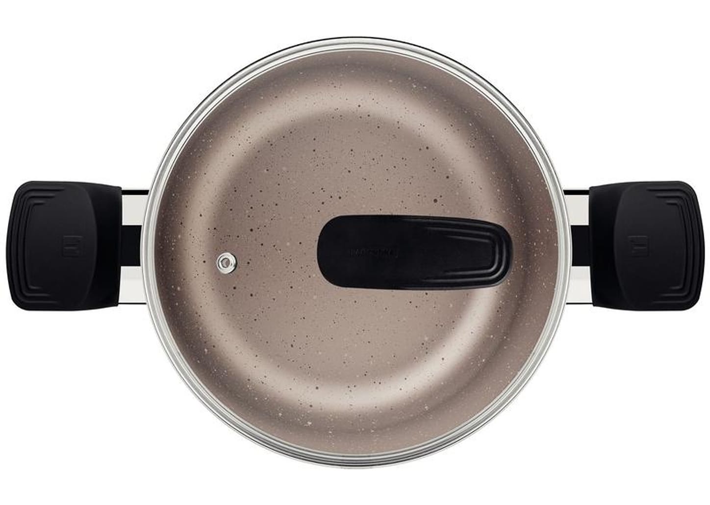 Caçarola Tramontina Antiaderente de Alumínio 24cm 4,9L Amêndoa Milazzo