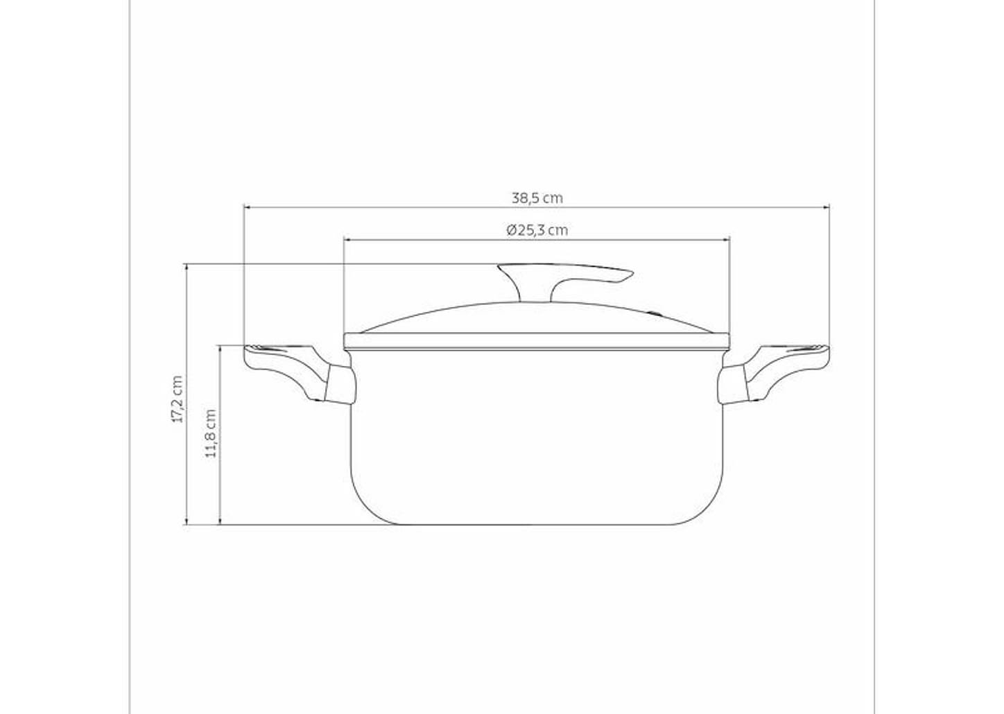 Caçarola Tramontina Antiaderente de Alumínio 24cm 4,9L Amêndoa Milazzo