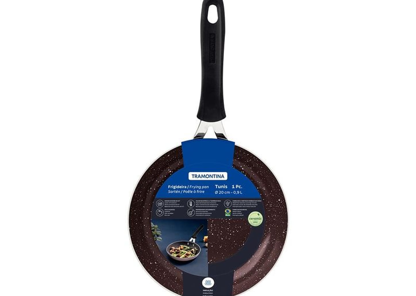 Frigideira de Alumínio Tunis Rosa Trufado 20cm