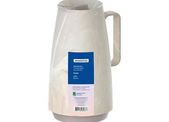 Bule de Chá e Café Térmico Creme 500ml Tramontina Exata