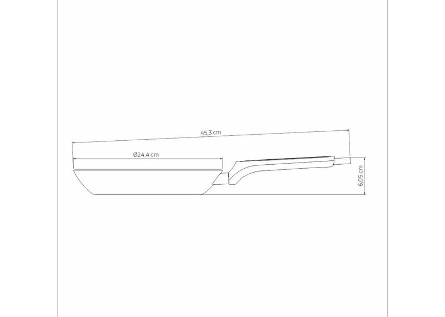 Frigideira Antiaderente Tramontina de Alumínio Milazzo Amêndoa 24cm
