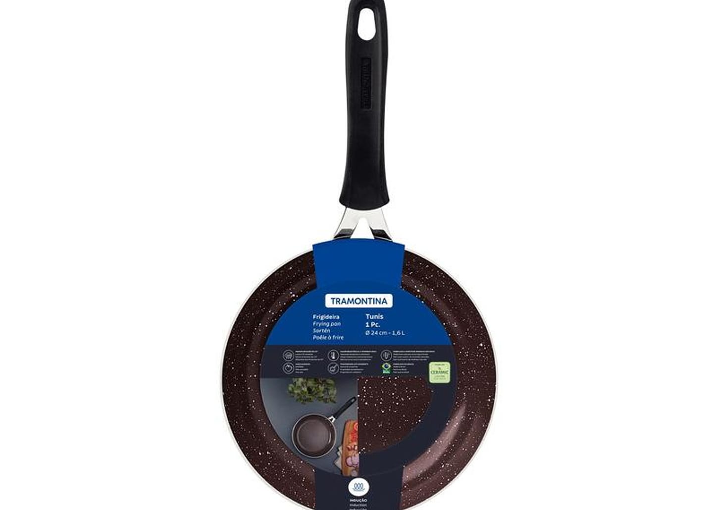 Frigideira de Alumínio Tunis Rosa Trufado 24cm