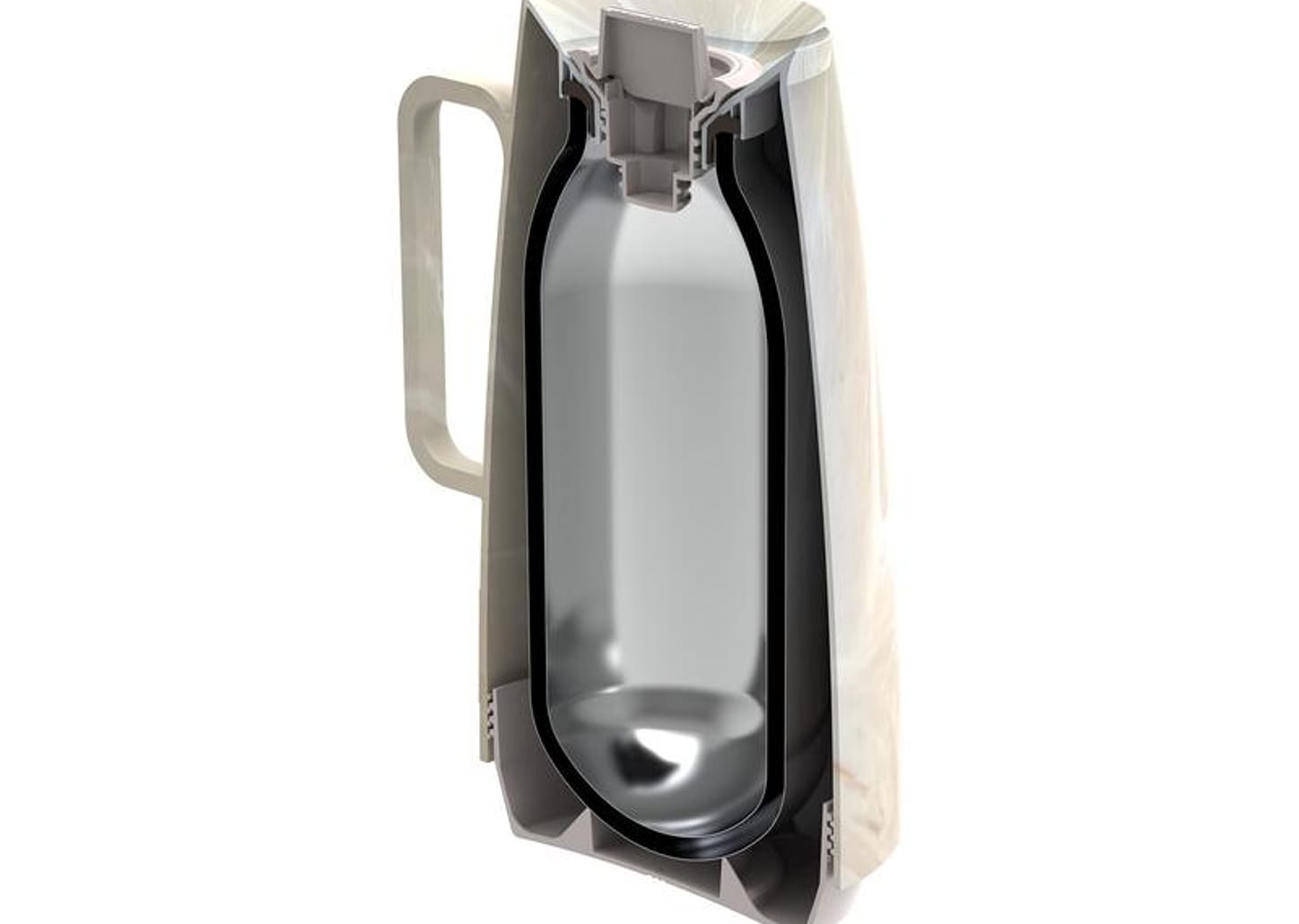 Bule de Chá e Café Térmico Creme 500ml Tramontina Exata