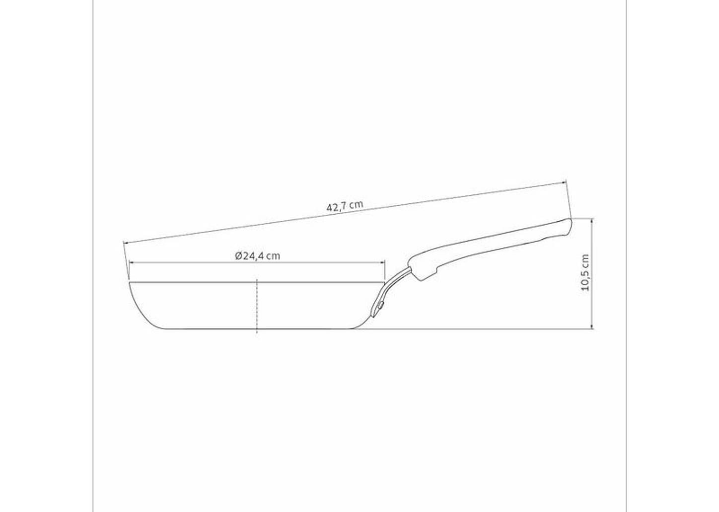 Frigideira de Alumínio Tunis Rosa Trufado 24cm