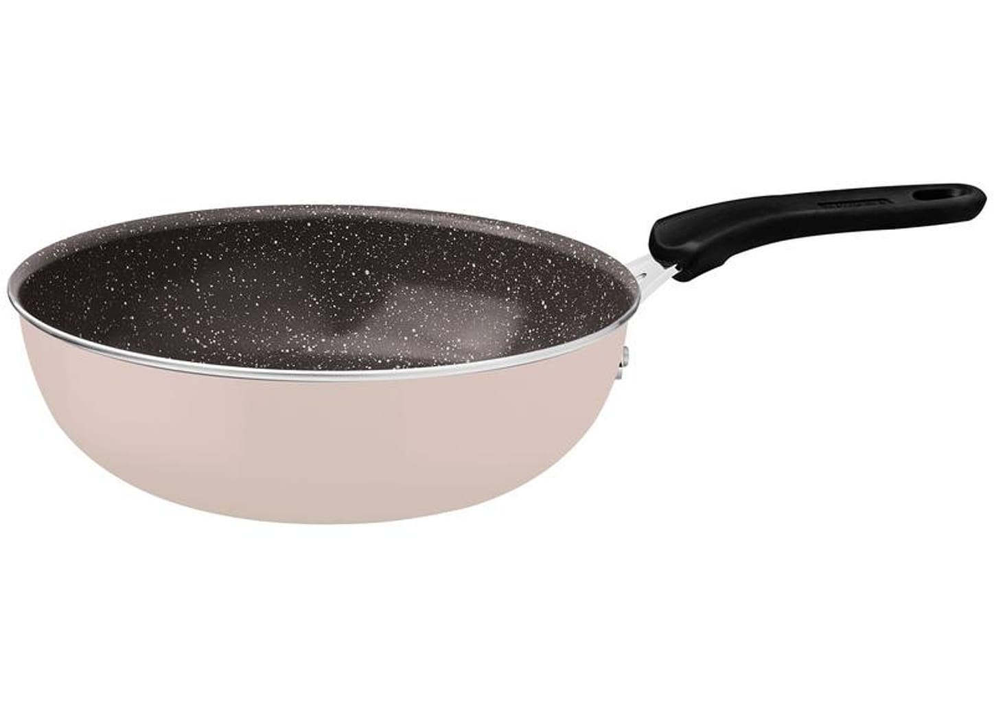 Frigideira Tramontina de Alumínio Tunis Rosa Trufado 24cm