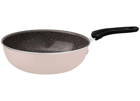 Frigideira Tramontina de Alumínio Tunis Rosa Trufado 24cm