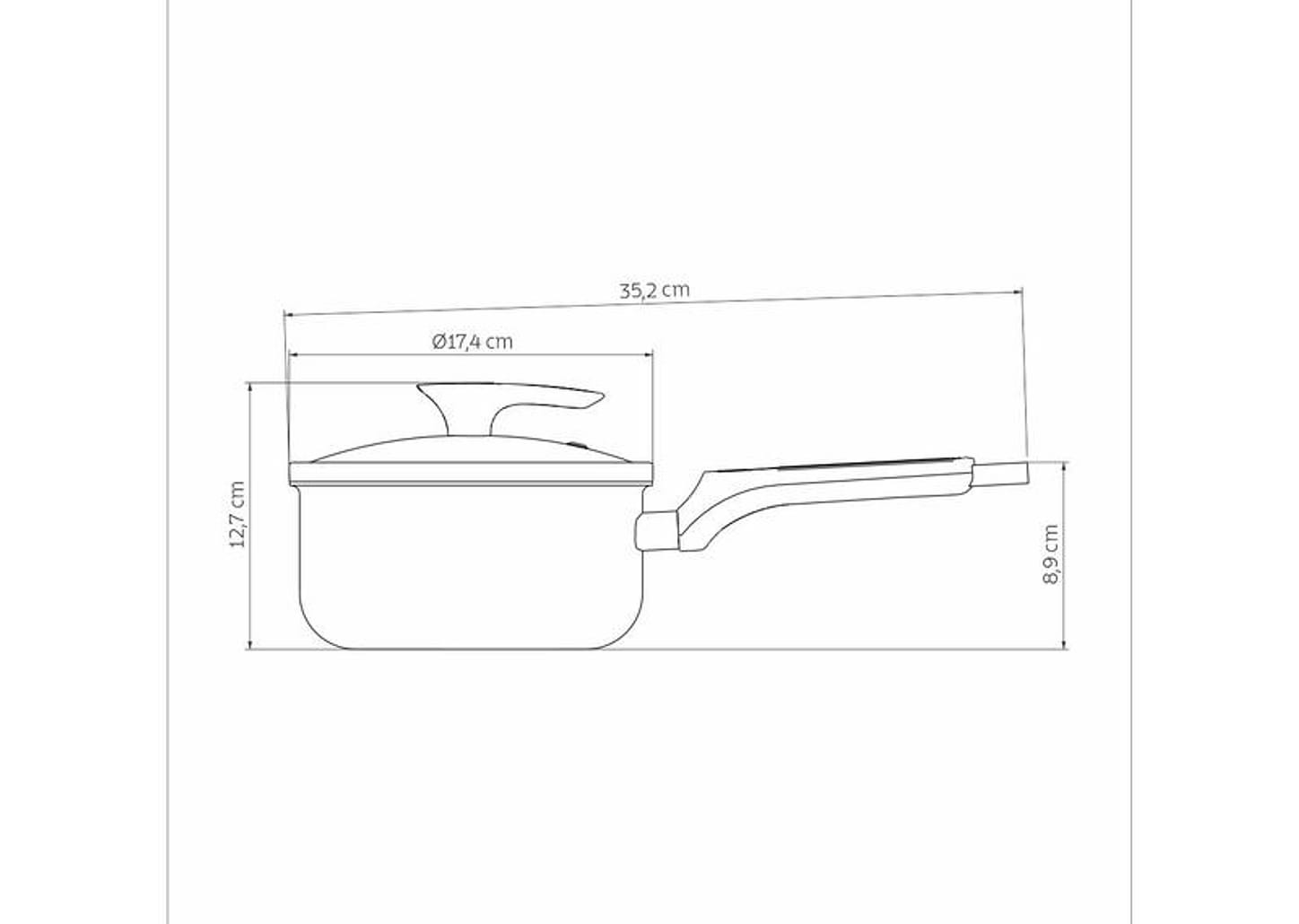 Panela Tramontina Antiaderente de Alumínio Amêndoa 16cm 1,5L Milazzo