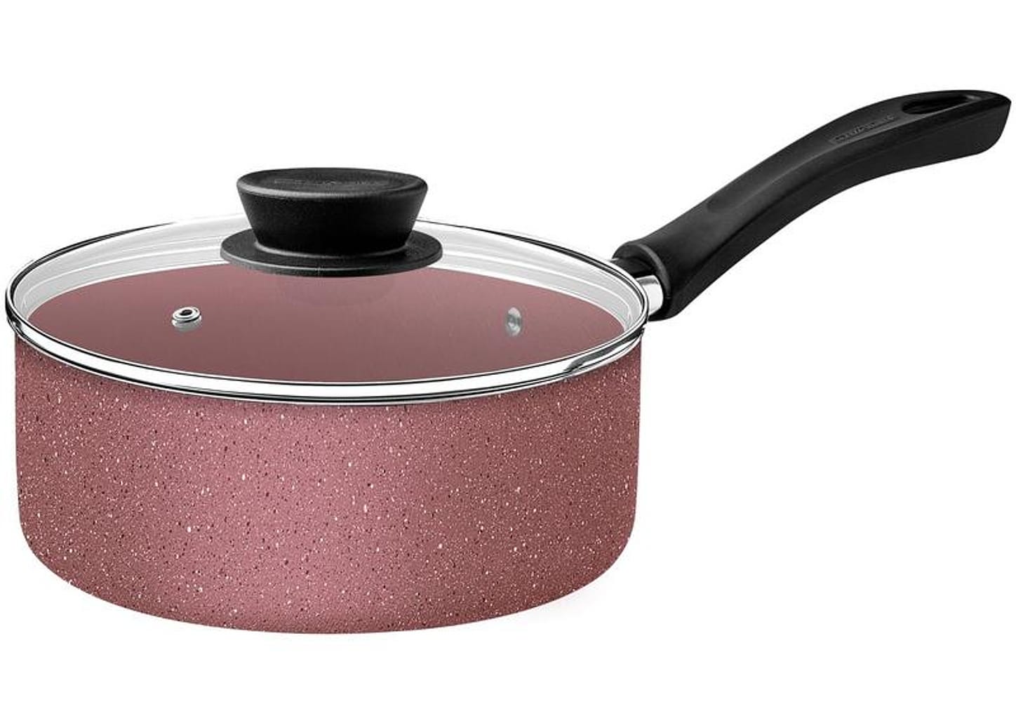 Jogo de Panelas Tramontina de Alumínio Rosa 7 Peças Linz