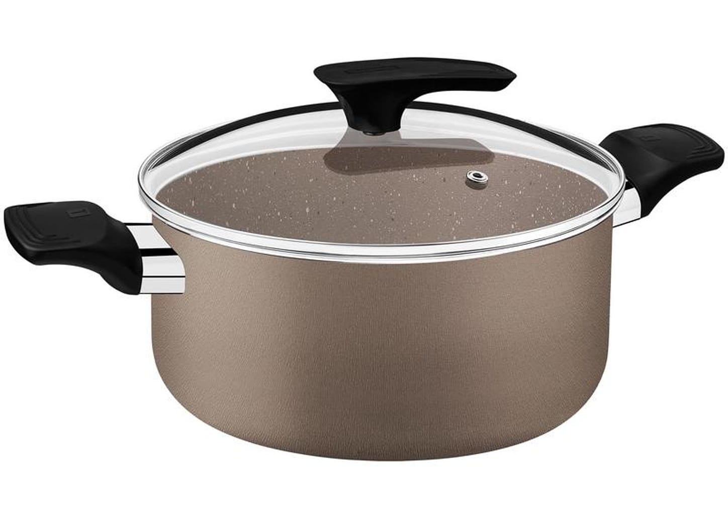 Jogo de Panelas Tramontina de Alumínio Amêndoa 7 Peças Milazzo