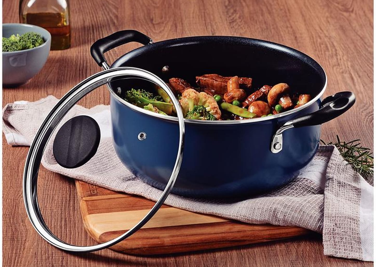 Caçarola Tramontina de Alumínio 20cm 2,9L Azul MediterrâneoTunis