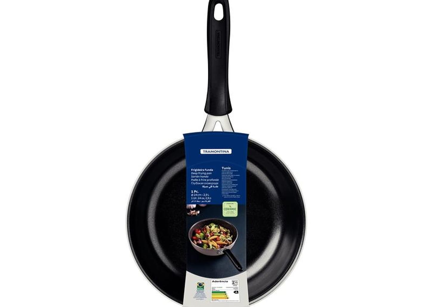 Frigideira Tramontina de Alumínio Tunis Azul Mediterrâneo 24cm