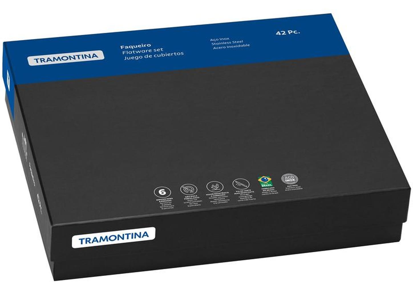 Faqueiro Tramontina Inox 42 Peças para Sobremesa Monaco