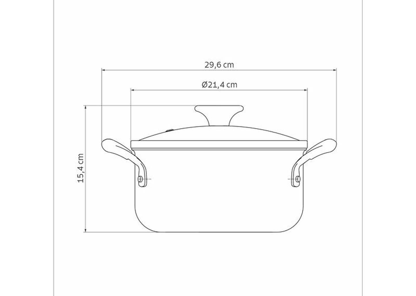 Caçarola Tramontina de Alumínio 20cm 2,9L Rosa Trufado Tunis