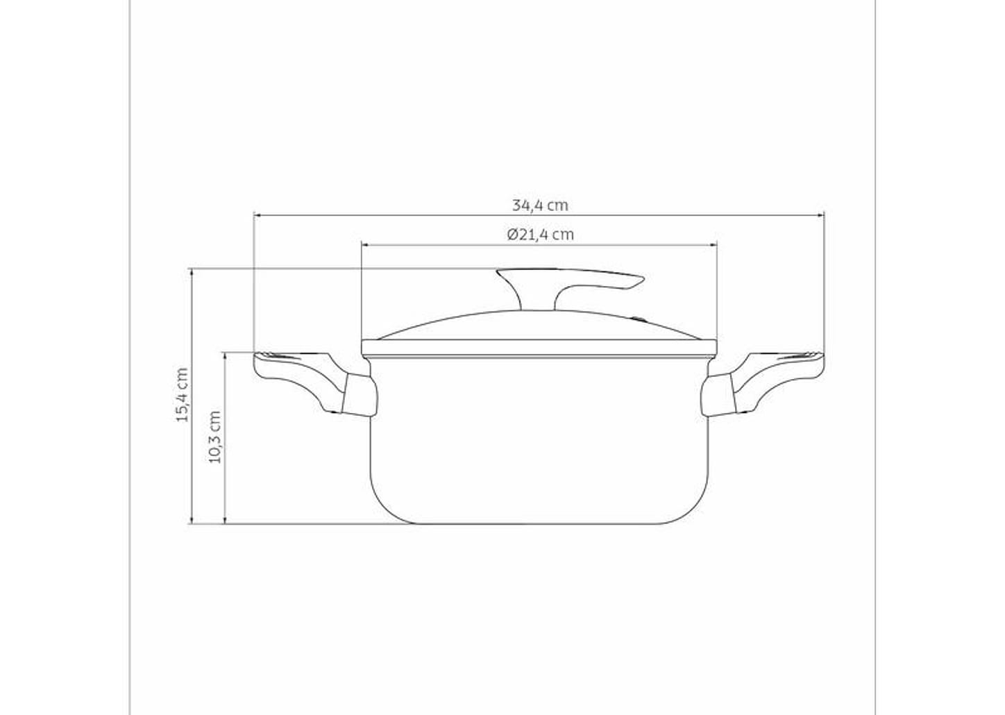 Caçarola Tramontina Antiaderente de Alumínio 20cm 2,9L Amêndoa Milazzo