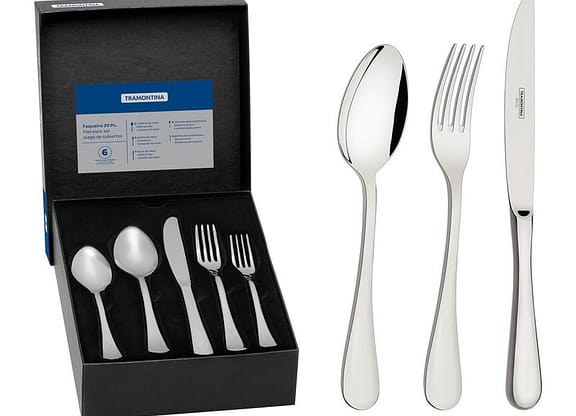 Faqueiro Tramontina Inox 30 Peças para Sobremesa Classic