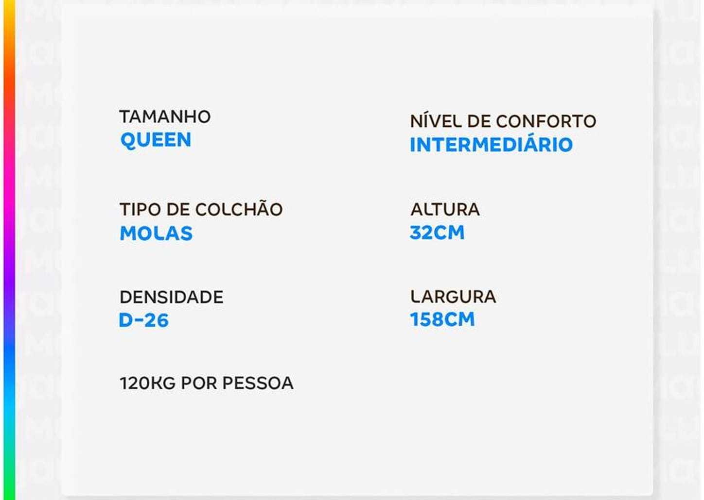 Colchão Queen Gazin de Molas Ensacadas 32x158x198cm Diamond Black