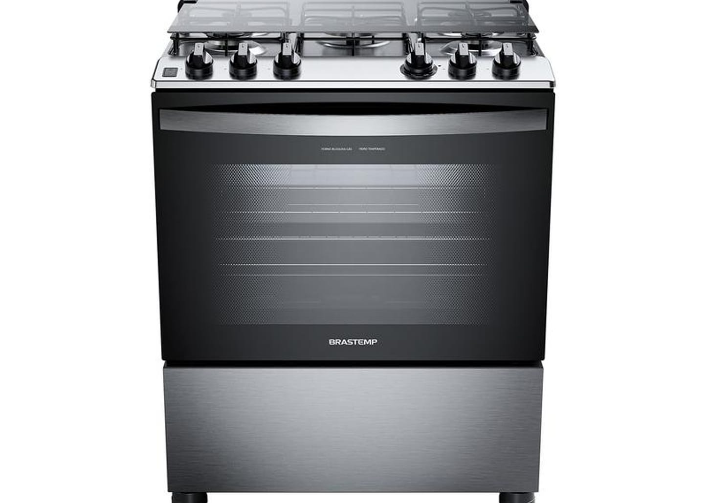 Fogão 5 Bocas Brastemp Cinza e Preto BFS5GDR