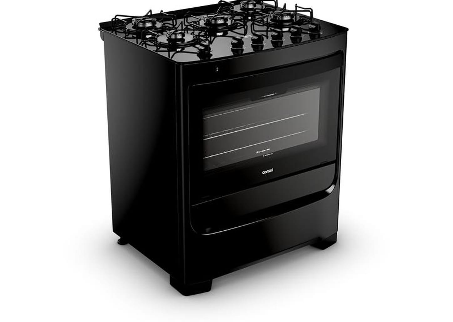 Fogão 5 Bocas Consul Preto CFS5VBE