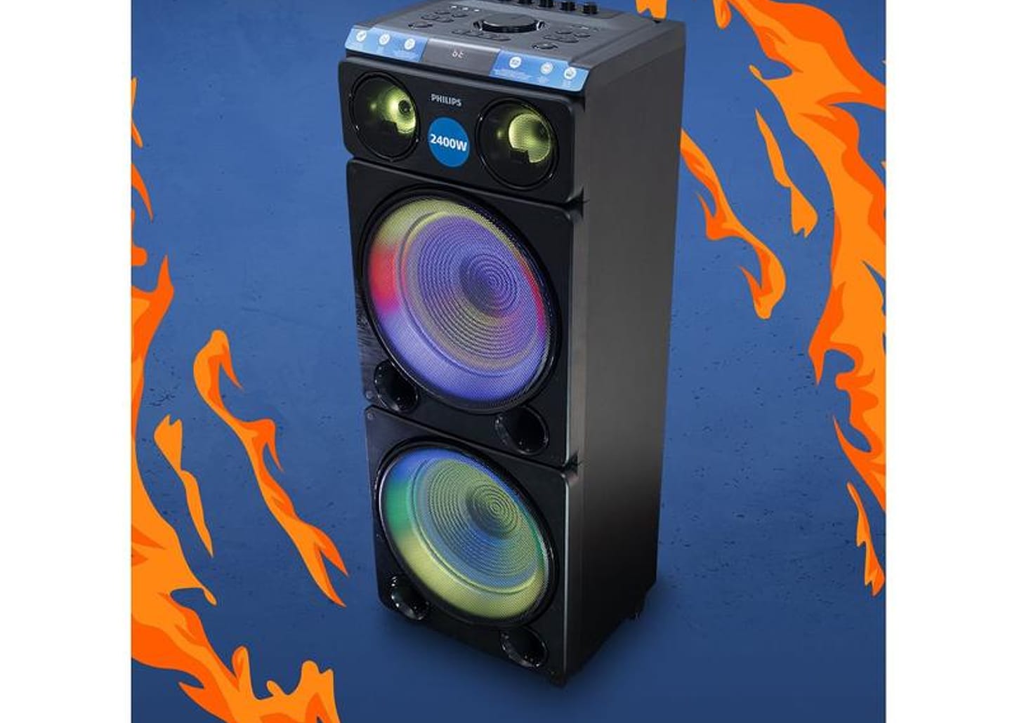 Caixa de Som Torre Philips TAX5509/78 Party Speaker 2400W