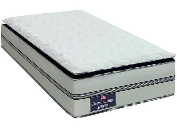 Colchão Solteiro Gazin de Molas Ensacadas 32x88x188cm Diamond Blue