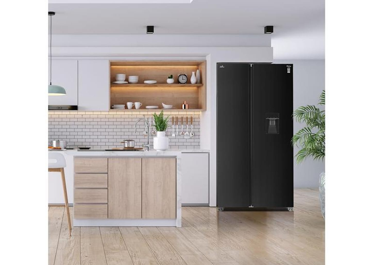 Geladeira/Refrigerador Philco Frost Free Side By Side Preto 434L PRF43A