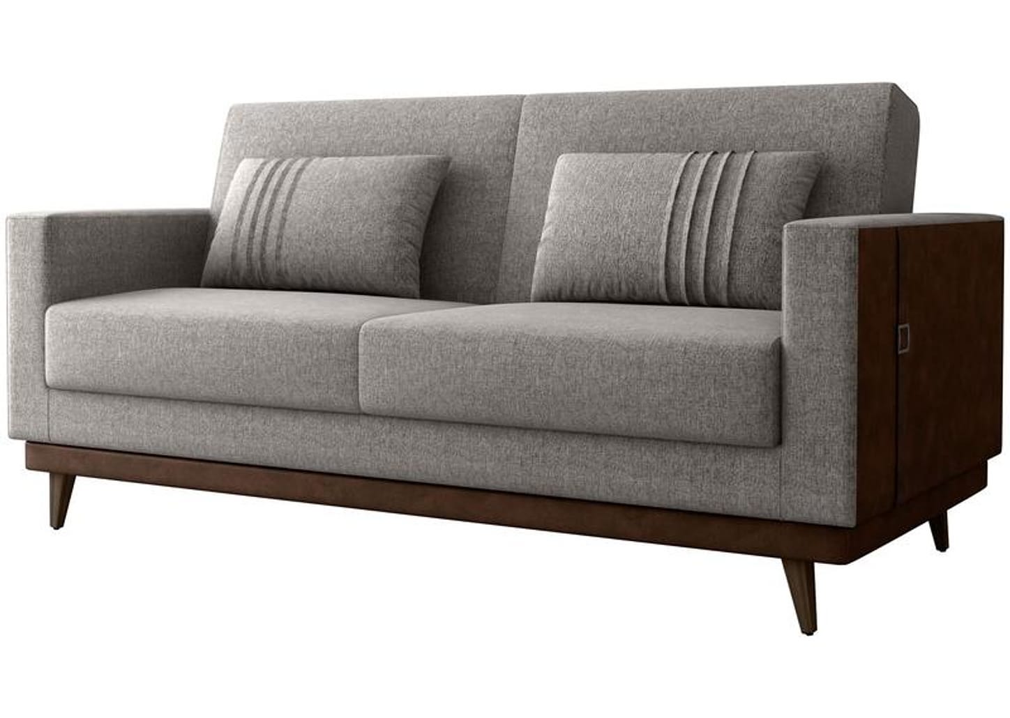 Sofá-cama 3 Lugares Casal Reclinável Facto e Linho Matrix Esther