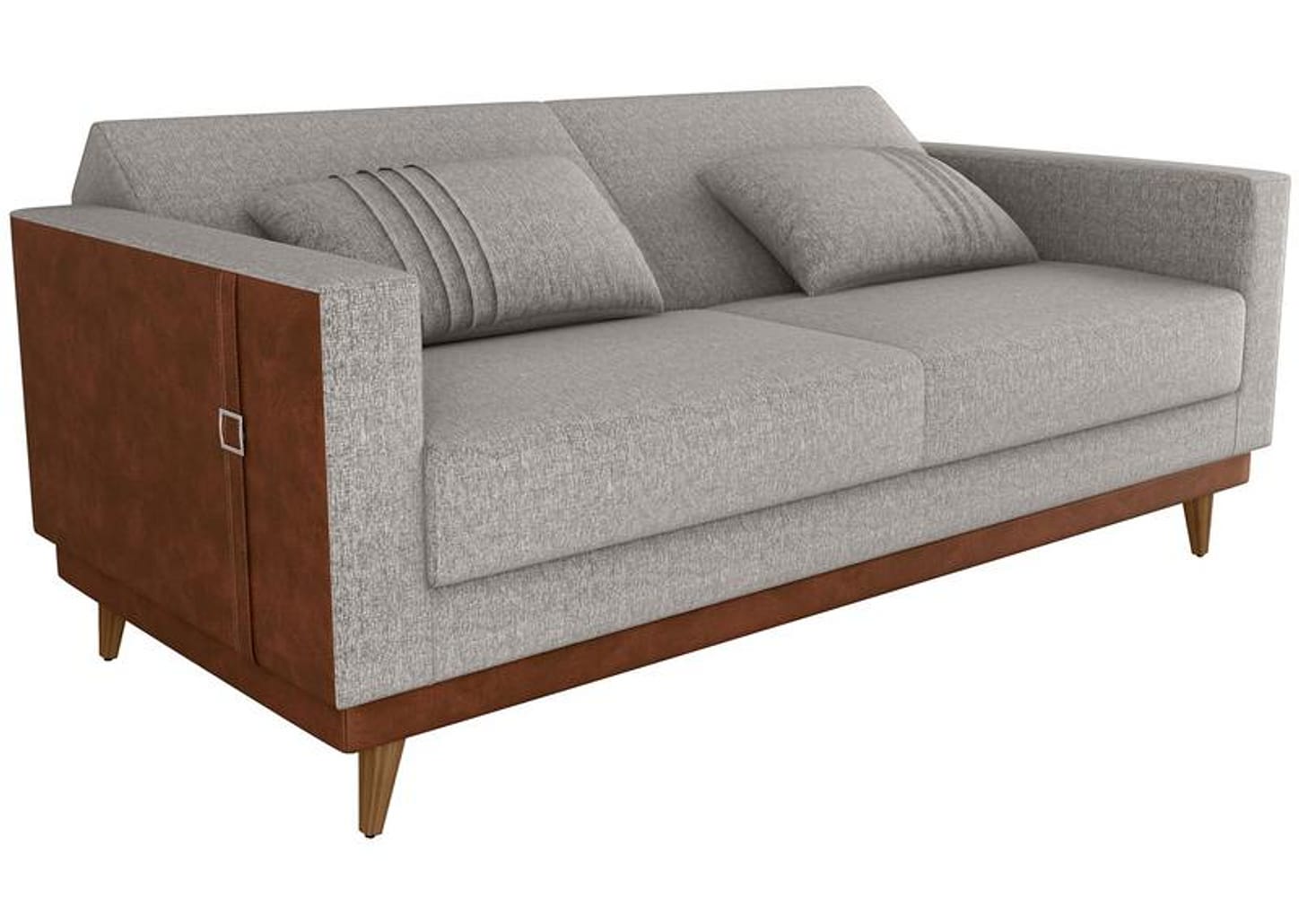 Sofá-cama 3 Lugares Casal Reclinável Facto e Linho Matrix Esther