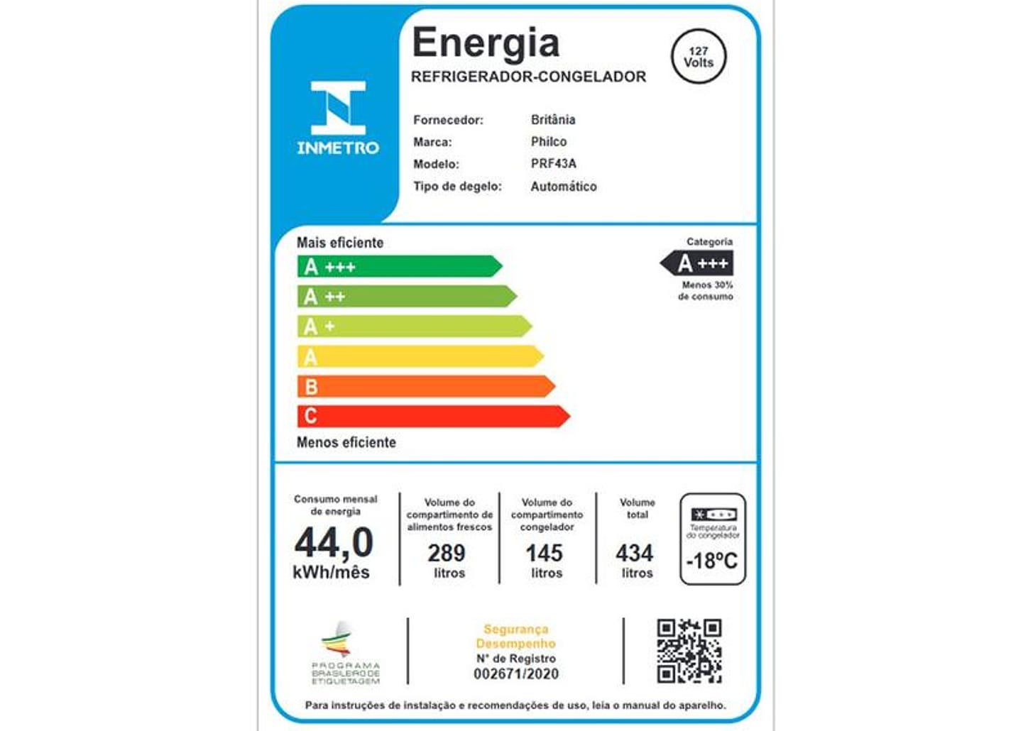 Geladeira/Refrigerador Philco Frost Free Side By Side Preto 434L PRF43A