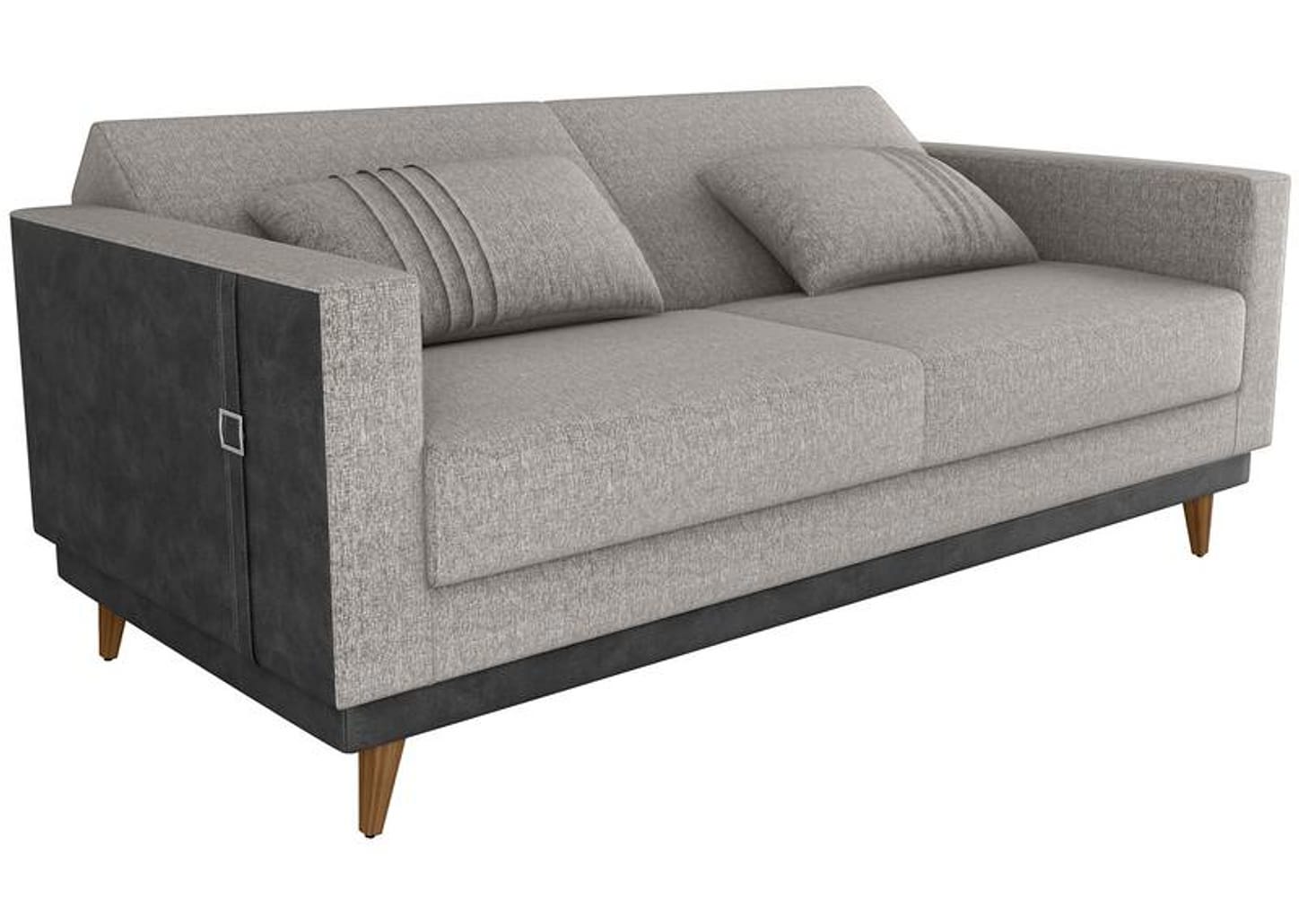 Sofá-cama 3 Lugares Casal Reclinável Facto e Linho Matrix Esther