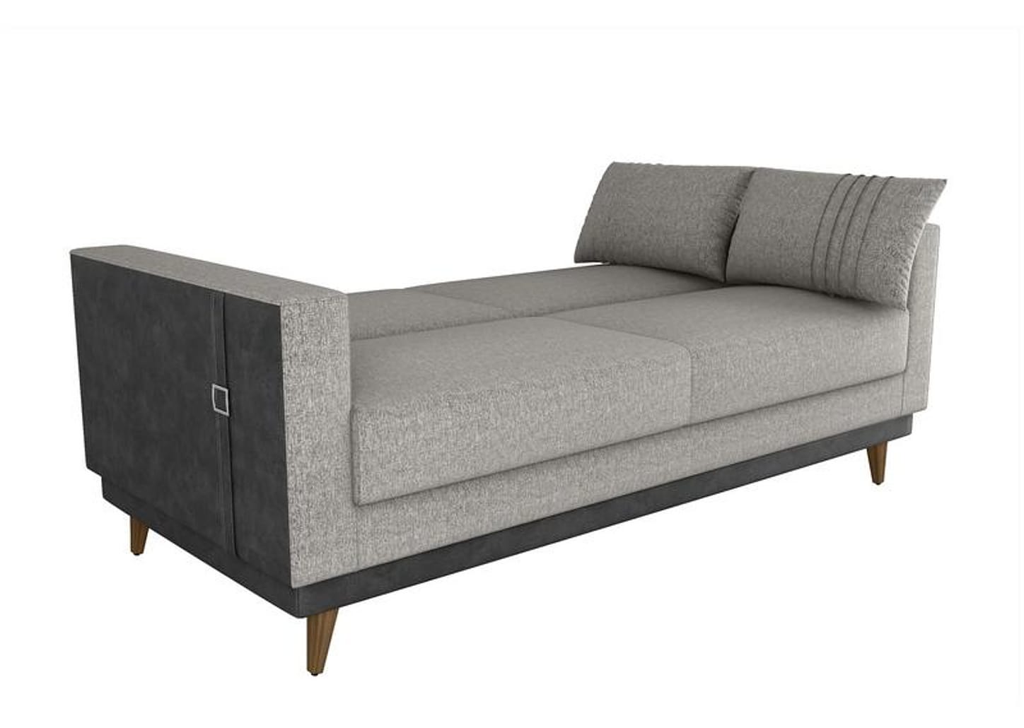 Sofá-cama 3 Lugares Casal Reclinável Facto e Linho Matrix Esther