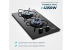 Cooktop 2 Bocas a Gás GLP Mondial Preto Acendimento Automático Portátil CTG-04