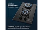 Cooktop 2 Bocas a Gás GLP Mondial Preto Acendimento Automático Portátil CTG-04