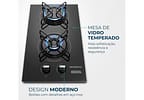 Cooktop 2 Bocas a Gás GLP Mondial Preto Acendimento Automático Portátil CTG-04