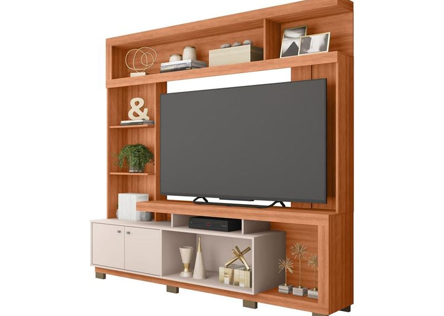 Estante 2 Portas 3 Prateleiras 4 Nichos Caemmun Formosa