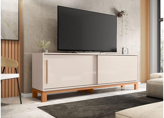 Rack para TV até 65” 2 Portas Caemmun Mondrian