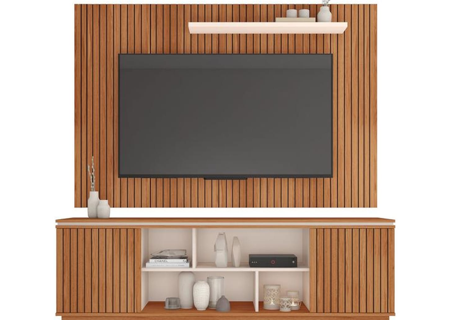 Rack para TV até 70" com Painel 2 Portas Caemmun Aegon