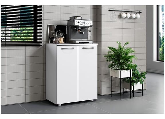 Balcão Multiuso Aramóveis Branco Denver