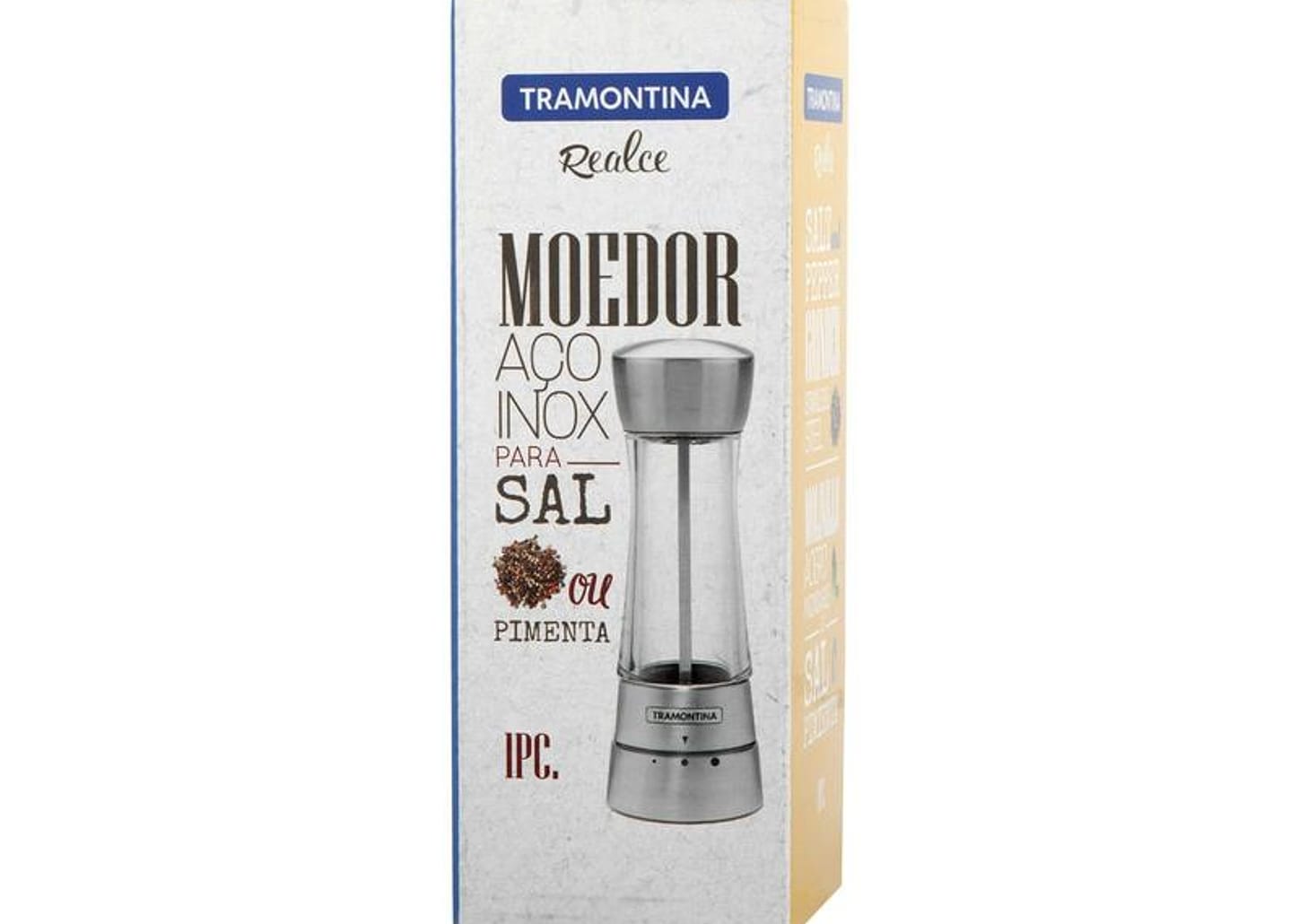 Moedor de Sal e Pimenta Acrílico Tramontina - Realce