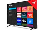 Smart TV 50" AOC 4K DLED Série 7045 50U7045/78G Roku TV Quad Core Google Assistente 3 HDMI