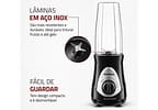 Liquidificador Mondial Personal Blender DG-01 2 Velocidades 300W Preto e Prata
