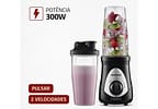 Liquidificador Mondial Personal Blender DG-01 2 Velocidades 300W Preto e Prata