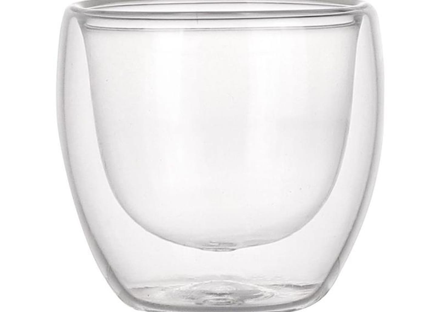 Jogo de Copos de Vidro de Café Parede Dupla 80ml 4 Peças Haus Concept Inspire