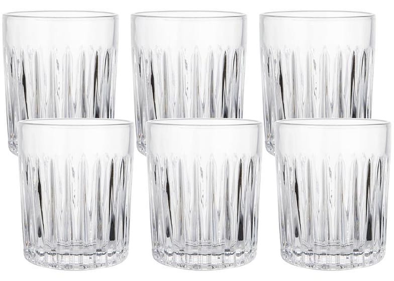 Jogo de Copos de Vidro 330ml 6 Peças Haus Concept Filetto