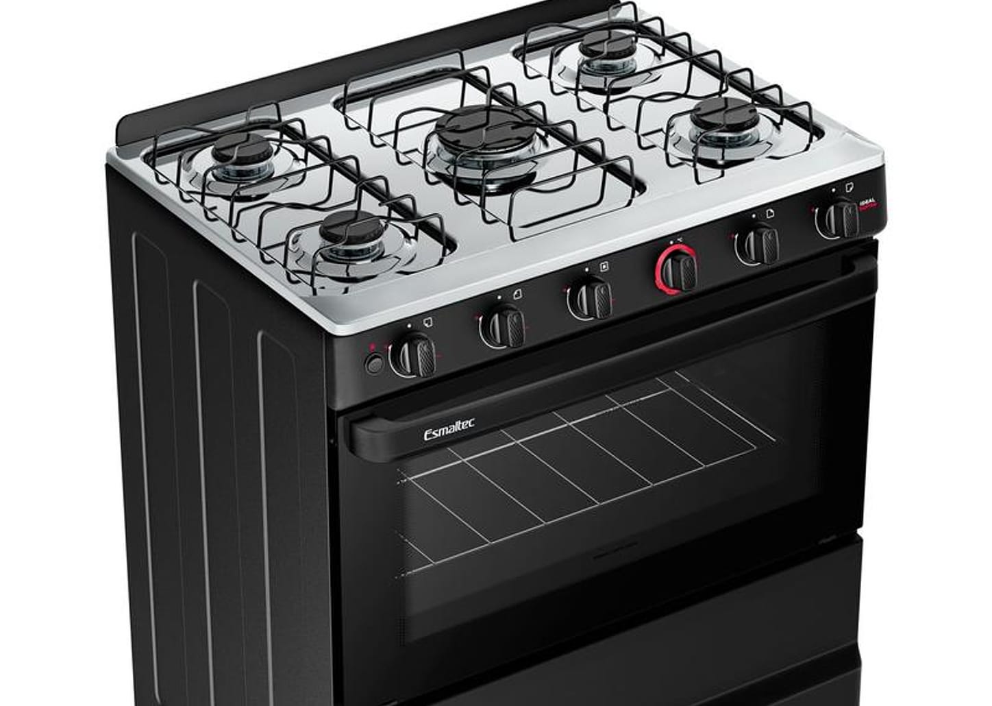 Fogão Elétrico 5 Bocas Esmaltec Ideal Super