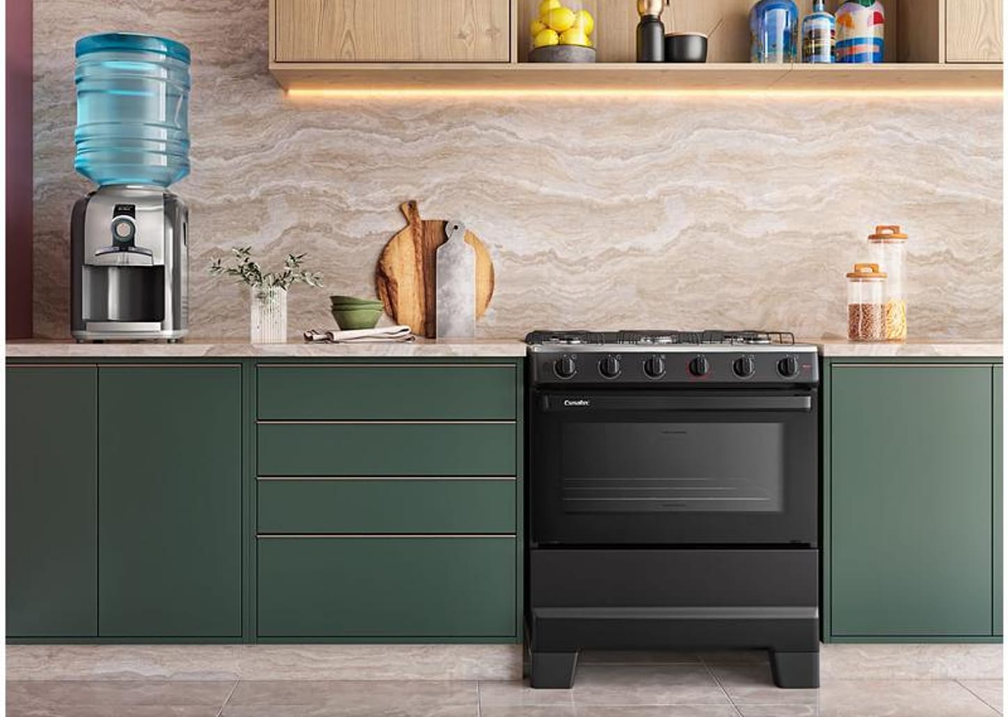 Fogão Elétrico 5 Bocas Esmaltec Ideal Super