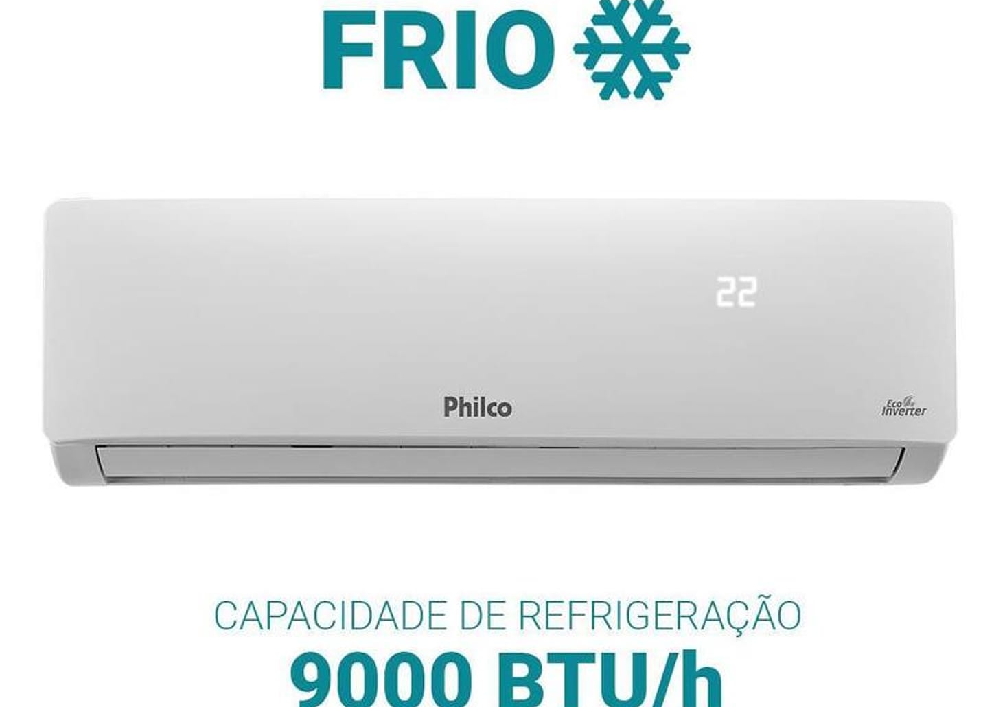 Ar-condicionado Split 9.000 BTUs Philco Eco Inverter Quente e Frio PAC9QC