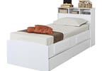 Cama Solteiro Baú 2 Gavetas Cama Auxiliar - Conquista Móveis Ravena