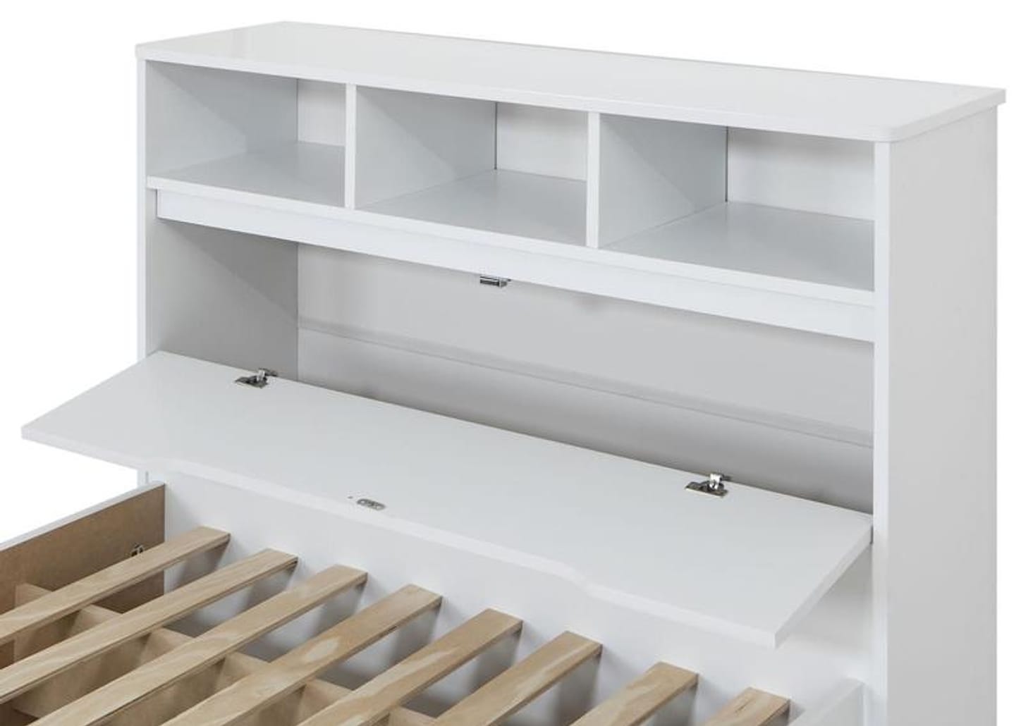 Cama Solteiro Baú 2 Gavetas Cama Auxiliar - Conquista Móveis Ravena